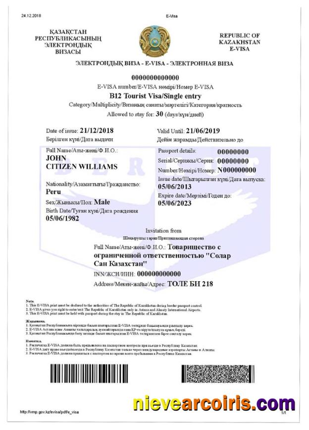 KAZAKHSTAN e-visa